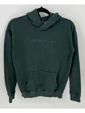 Abercrombie Kids Green Pullover Hoodie Sweatshirt Size 11/12 Boys